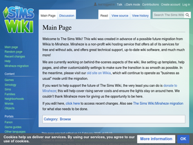 'thesimswiki.com' screenshot