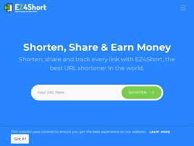 'ez4short.com' screenshot