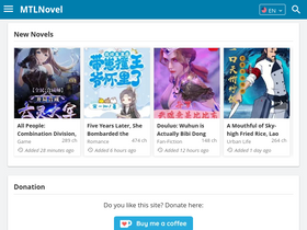 'mtlnovel.com' screenshot