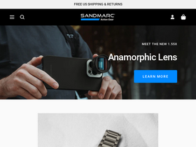 SANDMARC homepage screenshot