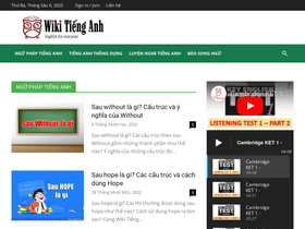'wikitienganh.com' screenshot