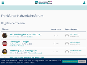 'frankfurter-nahverkehrsforum.de' screenshot