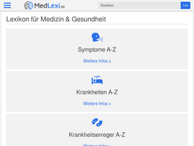 'medlexi.de' screenshot