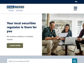 'securities-administrators.ca' screenshot