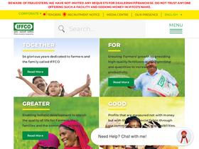 'iffco.in' screenshot