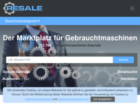 'resale.de' screenshot