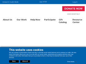 'foodforthepoor.org' screenshot