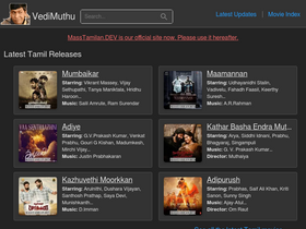 'vedimuthu.com' screenshot
