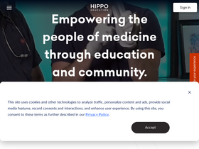 'hippoed.com' screenshot