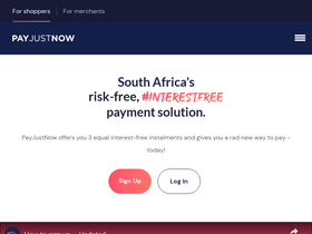 'payjustnow.com' screenshot