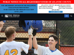 'pressofatlanticcity.com' screenshot