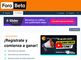 'forobeta.com' screenshot