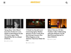 'awardsdaily.com' screenshot