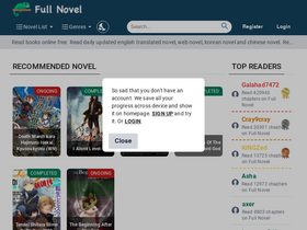 'fullnovel.co' screenshot