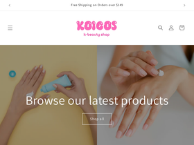 koicos.com homepage screenshot