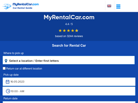 'myrentalcar.com' screenshot