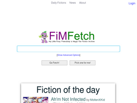 'fimfetch.net' screenshot