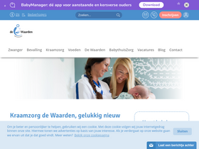 'kraamzorgdewaarden.nl' screenshot