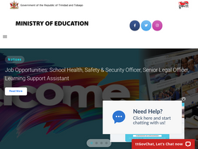 'moe.gov.tt' screenshot
