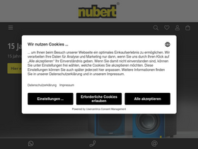 'nubert.de' screenshot