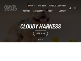 PawSquad homepage screenshot
