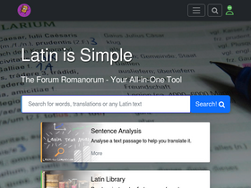 'latin-is-simple.com' screenshot