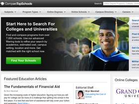 'comparetopschools.com' screenshot