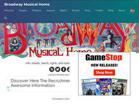 'broadwaymusicalhome.com' screenshot