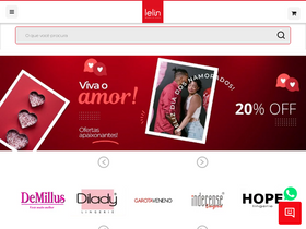 'lelingerie.com.br' screenshot