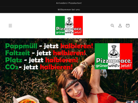 pizzapeace.org homepage screenshot