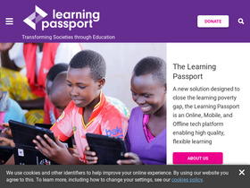 'learningpassport.org' screenshot