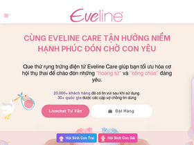 'evelinecare.com.vn' screenshot