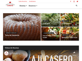 'antojandoando.com' screenshot