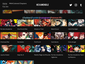 'hexamendle.com' screenshot