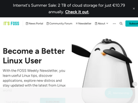 'itsfoss.com' screenshot