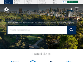 'cityofadelaide.com.au' screenshot