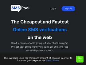 'smspool.net' screenshot