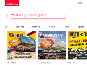 'ticketstream.cz' screenshot