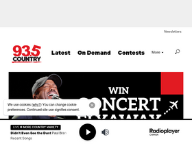 'country935.ca' screenshot