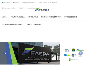 'faepa.br' screenshot