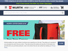 'northernsafety.com' screenshot