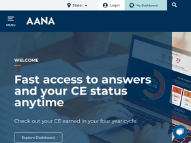 'aana.com' screenshot