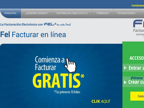 'facturaenlineafel.com' screenshot