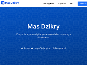 'masdzikry.com' screenshot