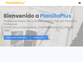 'planillaplus.com' screenshot