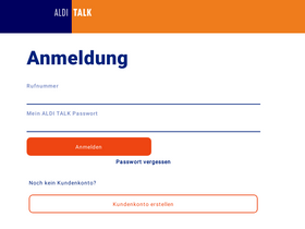 'alditalk-kundenbetreuung.de' screenshot