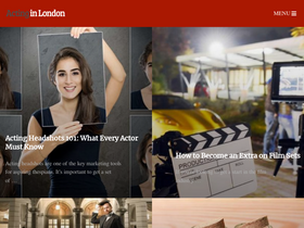 'actinginlondon.co.uk' screenshot