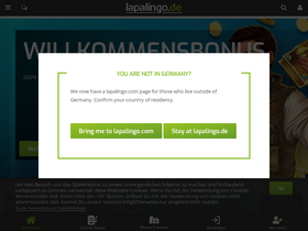'lapalingo.de' screenshot