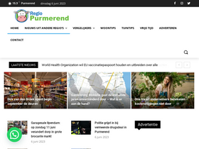 'regiopurmerend.nl' screenshot