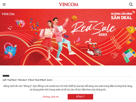 'vincom.com.vn' screenshot